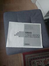 Yamaha VSS-200 (1988) MANUAL ORIGINAL segunda mano  Embacar hacia Argentina