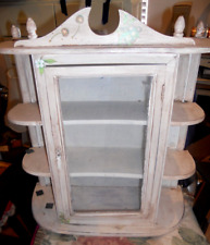 antique cabinet curio hanging for sale  North Hills