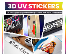 Acrylic 3D UV DTF Stickers Transfers Custom Name Wholesale Logo Text Gang Sheets for sale  Shipping to South Africa