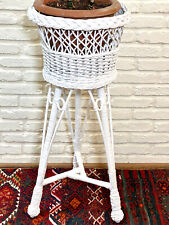 antique plant stand wicker for sale  Bethesda