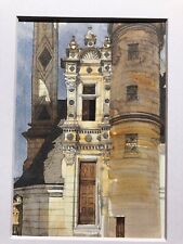 Chateau watercolor painting for sale  Austin