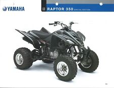 ATV Data Sheet - Yamaha - Raptor 350 Special Edition - 2005  (V83)  for sale  Shipping to South Africa