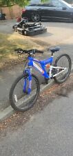 Used, Schwinn 24inch Full Suspension Offroad Mountain Kids Bike Blue And Orange And... for sale  ELY