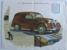 Brochure fourgon simca d'occasion  France