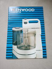 Instructions kenwood chefette for sale  GRIMSBY