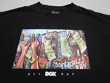 Camisa DGK para hombre L negra gueto sucio niños skateboarding y2k años 2000 graffiti callejero segunda mano  Embacar hacia Argentina