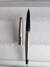 Caneta-tinteiro Parker 45 preta aço antiga - Menos comum 10k B nova na caixa - EUA comprar usado  Enviando para Brazil