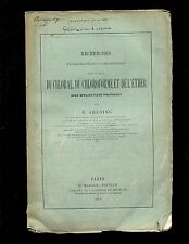 Arloing.... offprint chlorofor d'occasion  Expédié en Belgium