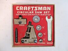 Sears Craftsman Roebuck Simpsons 9-3530 Circular Saw Set for Bench Saws Vintage segunda mano  Embacar hacia Argentina