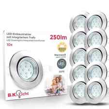 Usado, 10 LED Focos Empotrados Planos 230V Luces Empotradas Puntos Lámpara Techo GU10 3W SET segunda mano  Embacar hacia Argentina