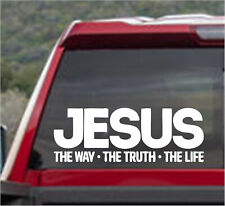 ADESIVO DECALQUE DE VINIL JESUS THE WAY, TRUE, LIFE para janela carro/caminhão/motocicleta comprar usado  Enviando para Brazil