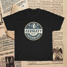 New Swiss Alps Ski Zermatt Valais Logo  Men's T-shirt funny size S to 5XL for sale  Shipping to South Africa