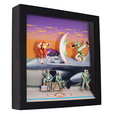 Usado, Super Street Fighter 2 (Guile Stage) - 3D Shadow Box Frame (9" x 9") Arte para jogos comprar usado  Enviando para Brazil