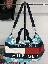 Bolsa tiracolo vintage Y2K Tommy Hilfiger mini Duffle BANDEIRA GRANDE floral rara comprar usado  Enviando para Brazil