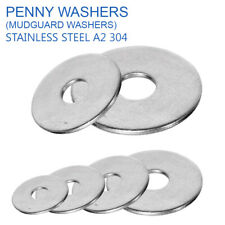 M4 M5 M6 M8 M10 M12 PENNY REPAIR WASHERS MUDGUARD WASHERS STAINLESS STEEL A2-70, used for sale  LOUGHBOROUGH