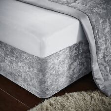 Silver crushed velvet for sale  MANCHESTER