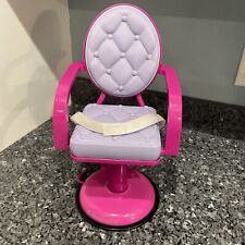 Cadeira de salão de cabeleireiro American Girl -Truly Me Beauty para bonecas 18" rosa/roxo - Excelente estado usado comprar usado  Enviando para Brazil