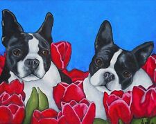 11x14 boston terrier for sale  Shipping to Ireland