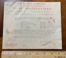 1909 document moerlein for sale  Janesville