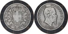 Moneda de plata de Italia de 1869 de 5 liras # 8, usado segunda mano  Embacar hacia Argentina