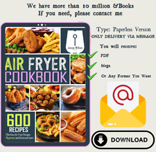 Livro de receitas Air Fryer: 600 receitas de fritadeira a ar sem esforço para iniciantes e avançados  comprar usado  Enviando para Brazil