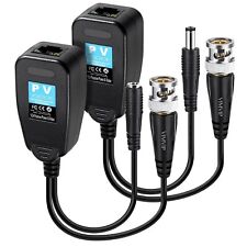 Video Balun HD-CVI/TVI/AHD UTP passivo com par de conectores de alimentação DC comprar usado  Enviando para Brazil