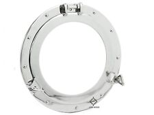 30" Porthole Mirror ~ Silver Finish ~ Nautical Maritime Decor ~Ship Cabin Window for sale  Shipping to South Africa