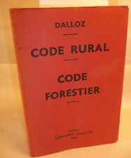 Dalloz code rural d'occasion  Cosne-Cours-sur-Loire