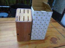 Wood knife block for sale  IPSWICH