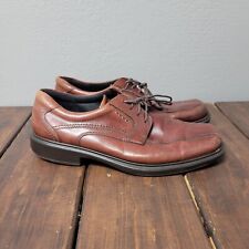 Ecco Brown Leather Lace Up Shoes Mens Sz 9-9.5 EU 43 myynnissä  Leverans till Finland
