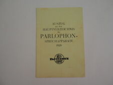Parlophon sprechapparate 1928 gebraucht kaufen  Merseburg