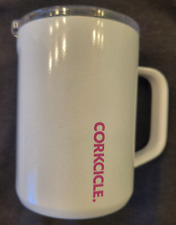 Taza de café Corkcicle 16 onzas triple aislamiento acero inoxidable brillante unicornio segunda mano  Embacar hacia Argentina