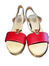 Sandálias vermelhas de couro Malu Super Comfort tamanho 8 comprar usado  Enviando para Brazil