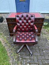 Red leather captains for sale  EGHAM