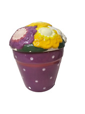 Flowerpot cookie jar for sale  Pinconning