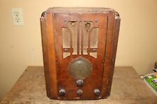 Vintage 1935 Crosley Tombstone Wood Case Tube Table Top Radio for sale  Shipping to South Africa