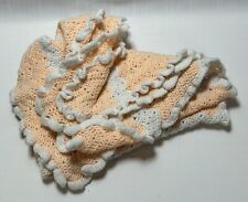 Handmade crocheted peach for sale  Shipping to Ireland