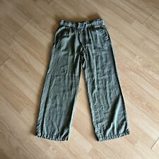 Pantalones informales para mujer Old Navy Hunter verde lino pequeños segunda mano  Embacar hacia Argentina