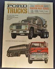 1963 Ford Tandem Axle Truck Brochure Cement Dump Semi Tractor Excellent Original for sale  Olympia