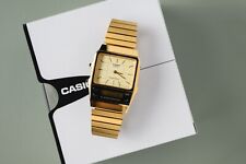 Relógio masculino Casio AQ-800EG-9A "Ouro" retrô digital alarme analógico AQ-800EG AQ-800 comprar usado  Enviando para Brazil