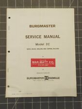 1981 burgmaster service for sale  Oregon