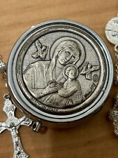 Collana rosario argento usato  Roma