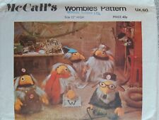 wombles soft toys 1970 s for sale  BOURNEMOUTH