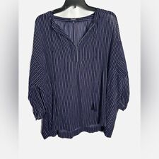 Used, Madewell Openview Tunic in Dotted Line - Dark Blue for sale  Shipping to South Africa