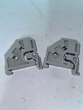 Siemens Terminal Block End Retainer, Lot of 2, 8WA1 808, Used for sale  Shipping to South Africa