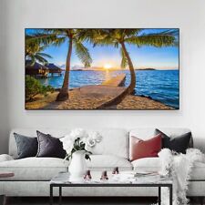 Quadro em tela praia marinha paisagem tela arte parede impressão arte decoração para casa pôsteres comprar usado  Enviando para Brazil
