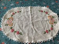 Hand embroidered tray for sale  BRIGG