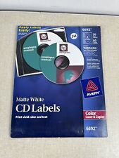 Laser e copiadora coloridos Avery CD Labels branco fosco pacote com 30 6692 comprar usado  Enviando para Brazil