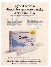 De colección década de 1990 revista impresa anuncio Gyne-Lotrimin crema vaginal higiene femenina segunda mano  Embacar hacia Argentina