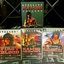 Antigos Sylvester Stallone Rambo Trilogia Dvd Boxset 3 Discos R4 M15 Anos 80 ação proclean comprar usado  Enviando para Brazil